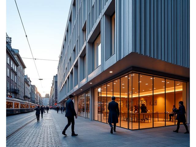 Et lyst og moderne kontorbygg i Oslo sentrum med gatebilde, som formidler profesjonalitet og tilgjengelighet.